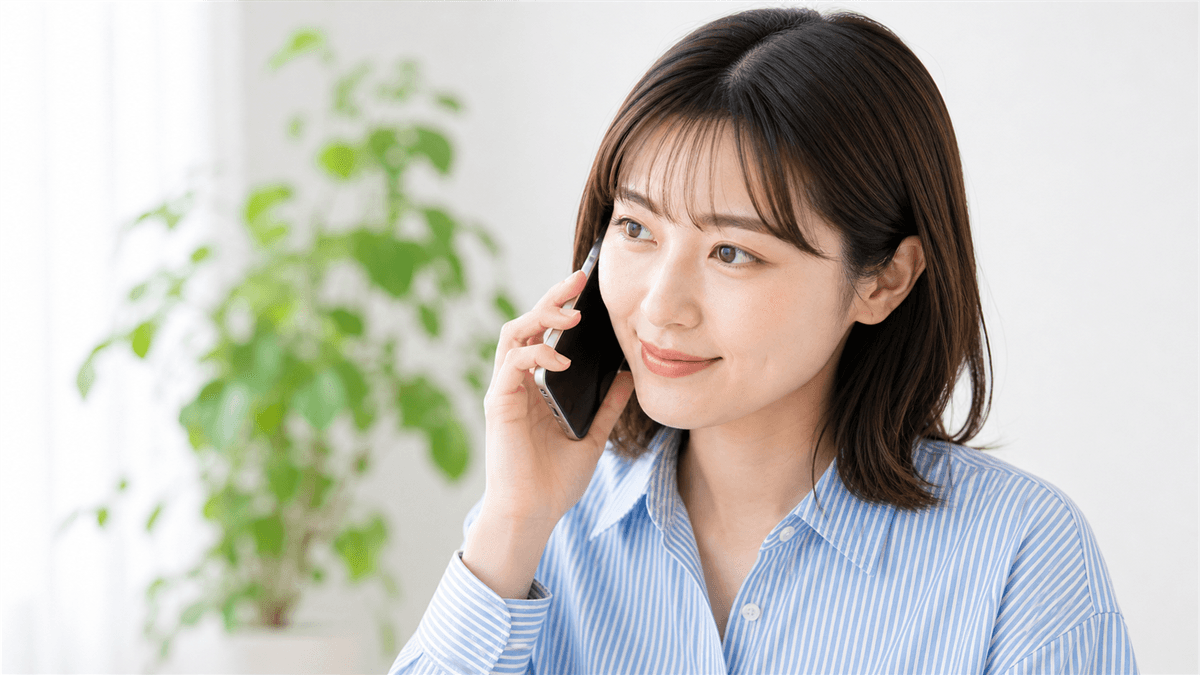 解約引き止め電話でオペレーターと話す様子のイメージ